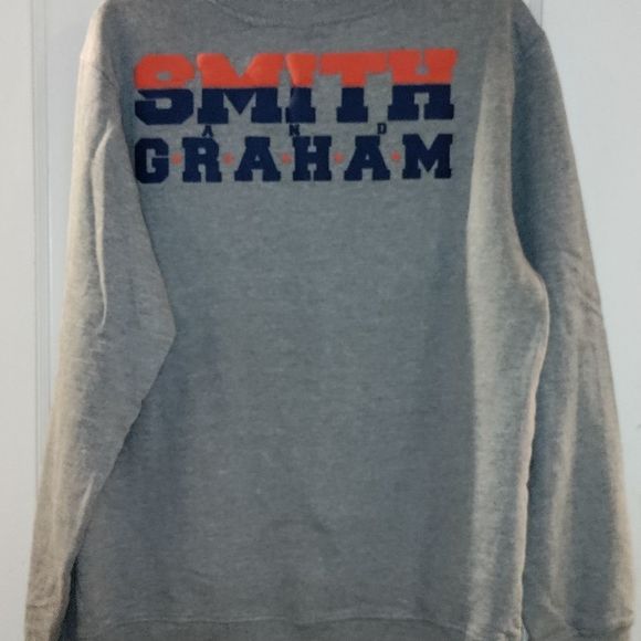 The "LEAN TEAM" Smith & Graham Grey Pull Over Sweatshirt. - Picture 4 of 5